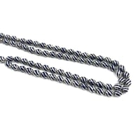 سبحة حجر سابل مطعمة بفضة 925 تقسيم 33 خرزة