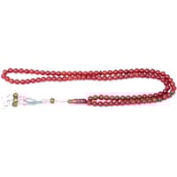 سبحة حجر عقيق كبدي 99 خرزة – أناقة خالدة