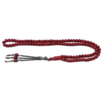 سبحة حجر المرجان 99 خرزة – تصميم دائري 6 مل