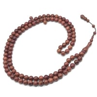 سبح خشب الكوك طبيعي 99 حبة تقسيم 33