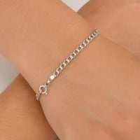 سوارة فضة رجالية 925 كيرب رفيعة – تصميم كلاسيكي بق...