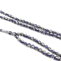 سبحة امازيت تقسيم 33×3 مطعّمة بفضة 925