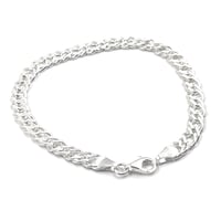 سوار فضة رجالي 925 ستيرلينغ مختوم – كلاسيكي بقفل م...