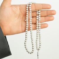 سبحة فضة ثقيل عيار 925 – 99 خرزة رجالية بحجم 8 ملم