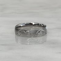 دبلة رجالية فضة عيار 925 زخرفة مميزة