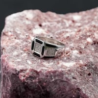 خاتم رجالي فضة زركون تألق وتميز