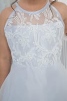 فستان سهرات اورجينزا بتطريز بالصدر S01164