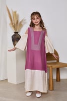 جلابية بناتي زهري 7064