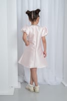 فستان سهرات بناتي فصوص فضي S01119