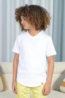 تي شيرت ولادي ابيض 2994