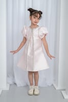 فستان سهرات بناتي فصوص فضي S01119