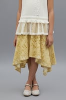 حذاء بناتي ذهبي مزين بفصوص لامعة S-022