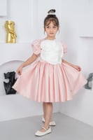 فستان سهرة بوردة في الصدر s01143