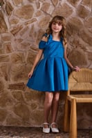 فستان بناتي فيونكه على الكتف 7004