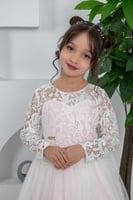 فستان اطفال سهرات تل S01162