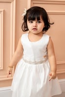 فستان سهرات سكري تطريز ع الخصر S01181