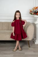 فستان سهرة بناتي بكسرات S0966