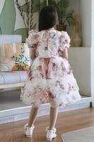 فستان مورد كرنشة من االاسفل S01109