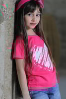 تي شيرت بناتي وردي 2876