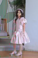 فستان بناتي وردي سهرات S01149