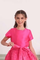 بلوزة بناتي وردي 7024