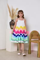 فستان متعدد الالوان 7218