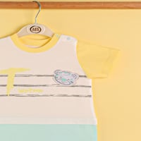 طقم مواليد كامل شورت رسمة قطه 136204