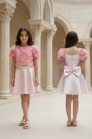 طقم سهرة بناتي ملكي قطعتان من الأناقة المطلقة S012...