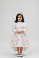 طوق شعر بناتي مع بكلة وردي T-038