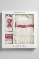 علبة موالبد فستان تركي ابيض عمر 3 شهور|102032-3