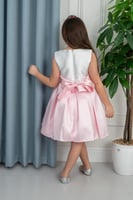 فستان سهرات بناتي بوردة على الخصر s01122