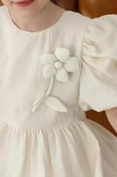 فستان بناتي بيج بوردة بالصدر 7133