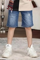 شورت ولادي جينز ازرق 2985