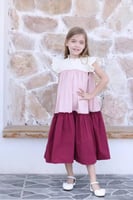 فستان طبقات الوان 7017