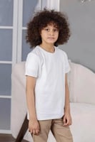 تي شيرت ولادي ابيض رسمه من الخلف 2862