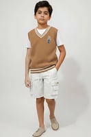 تيشيرت داخلي مع سترة صوف 4197