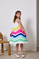 فستان متعدد الالوان 7218