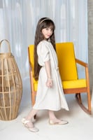 فستان اطفال بيج اكمام قصيره 2840