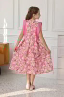 فستان بناتي كت مورد بألوان زاهية 7107