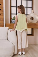 بلوزه بناتي ليموني 7038