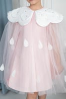 فستان سهرة بناتي زهري تل s01117