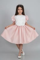 فستان سهرة بوردة في الصدر s01143