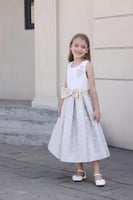 فستان بناتي كت مشجر من الاسفل 7134