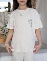 بيجاما بناتي بقلب على الصدر 866044