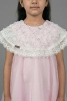 فستان سهرة بناتي وردي ناعم S01274