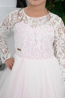 فستان اطفال سهرات تل S01162