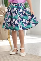 تنورة بناتي مشجرة بعده الوان 7102