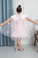 فستان سهرة بناتي زهري تل s01117