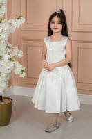 فستان سهرات سكري مطرز S01165