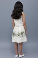 تنورة بناتي خصر مطاط بكسرات -7316